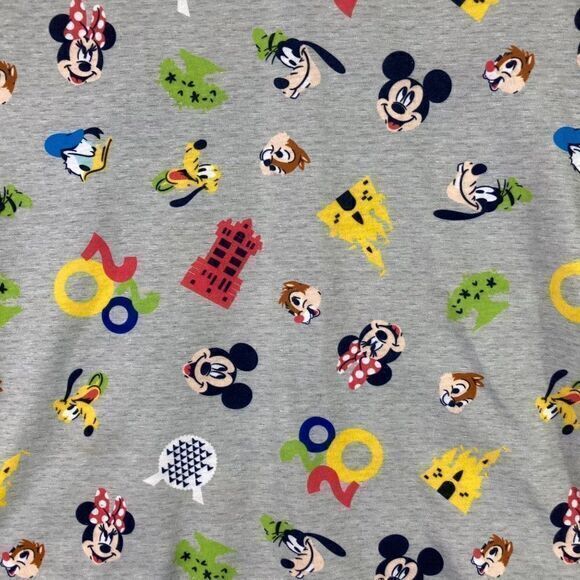 Disney Parks Shirt Womens Small Mickey Mouse 2020 Tee Grey Short Sleeve Walt Top - Picture 7 of 8